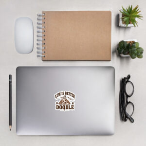 Life is Better with a Doodle Bubble-free stickers