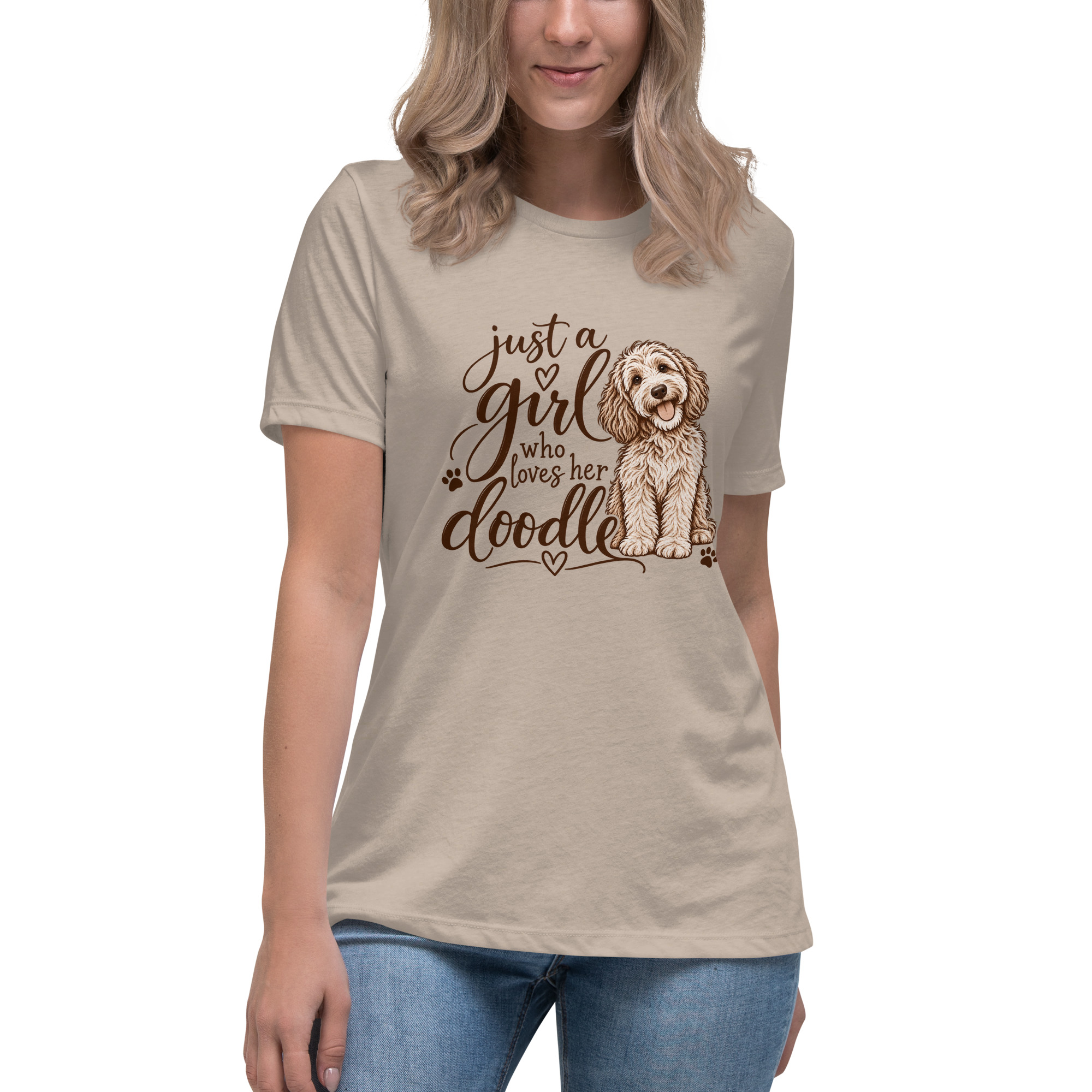 Just a Girl who Loves Her Doodle Women's T-Shirt - Image 5