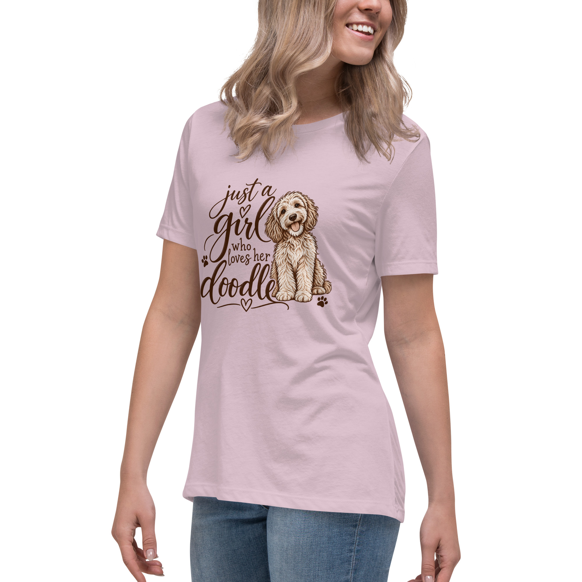 Just a Girl who Loves Her Doodle Women's T-Shirt - Image 3