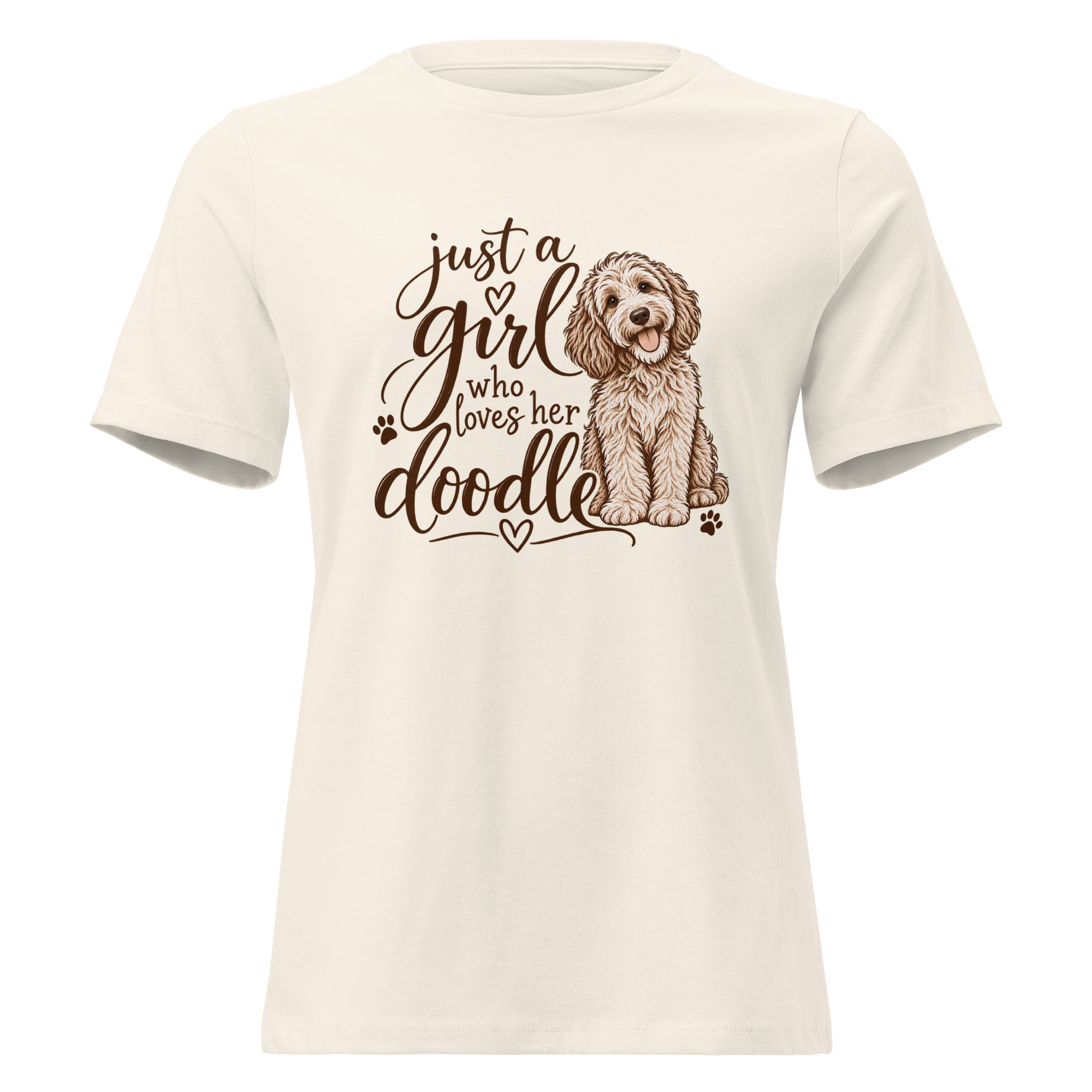 Just a Girl who Loves Her Doodle Women's T-Shirt - Image 18