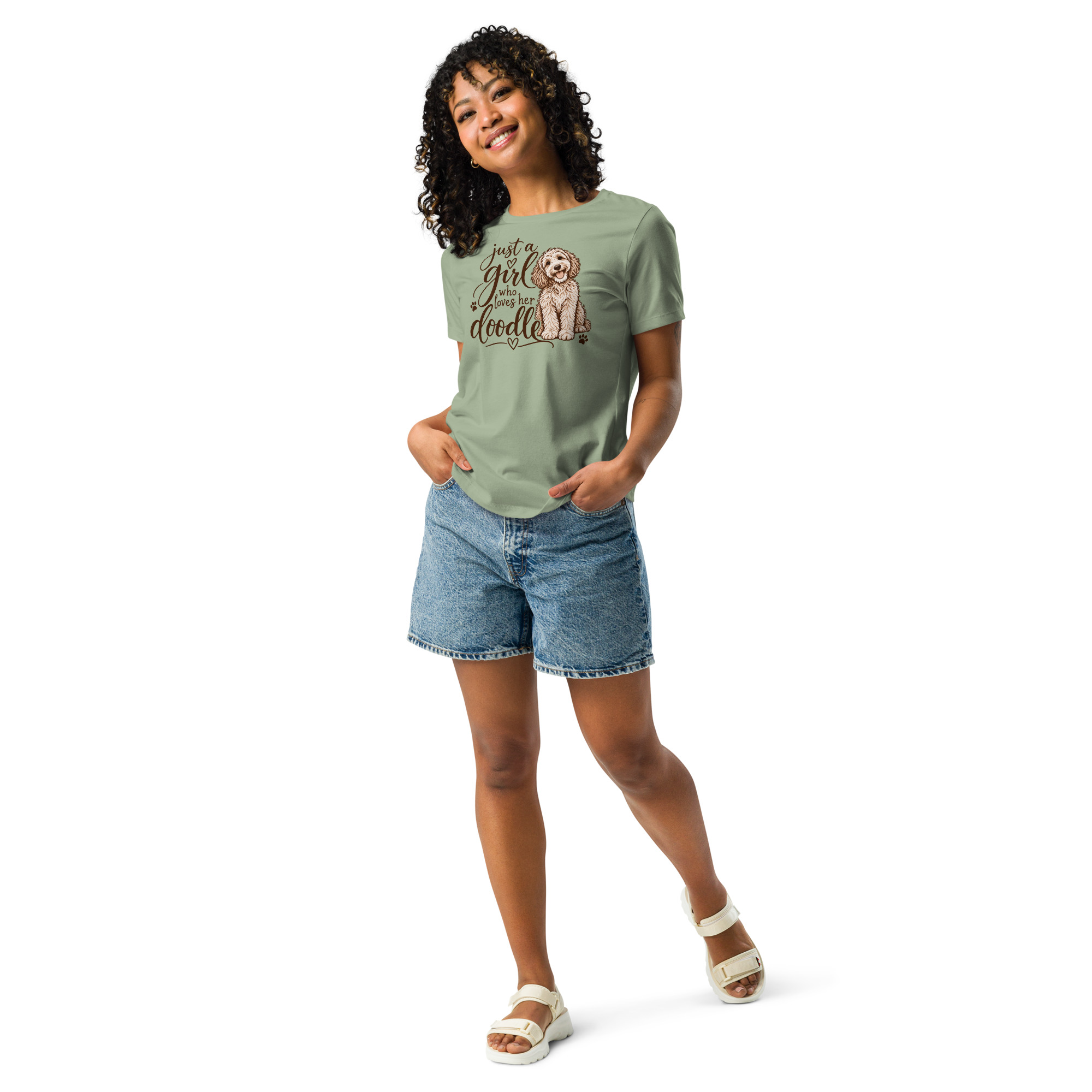 Just a Girl who Loves Her Doodle Women's T-Shirt - Image 2